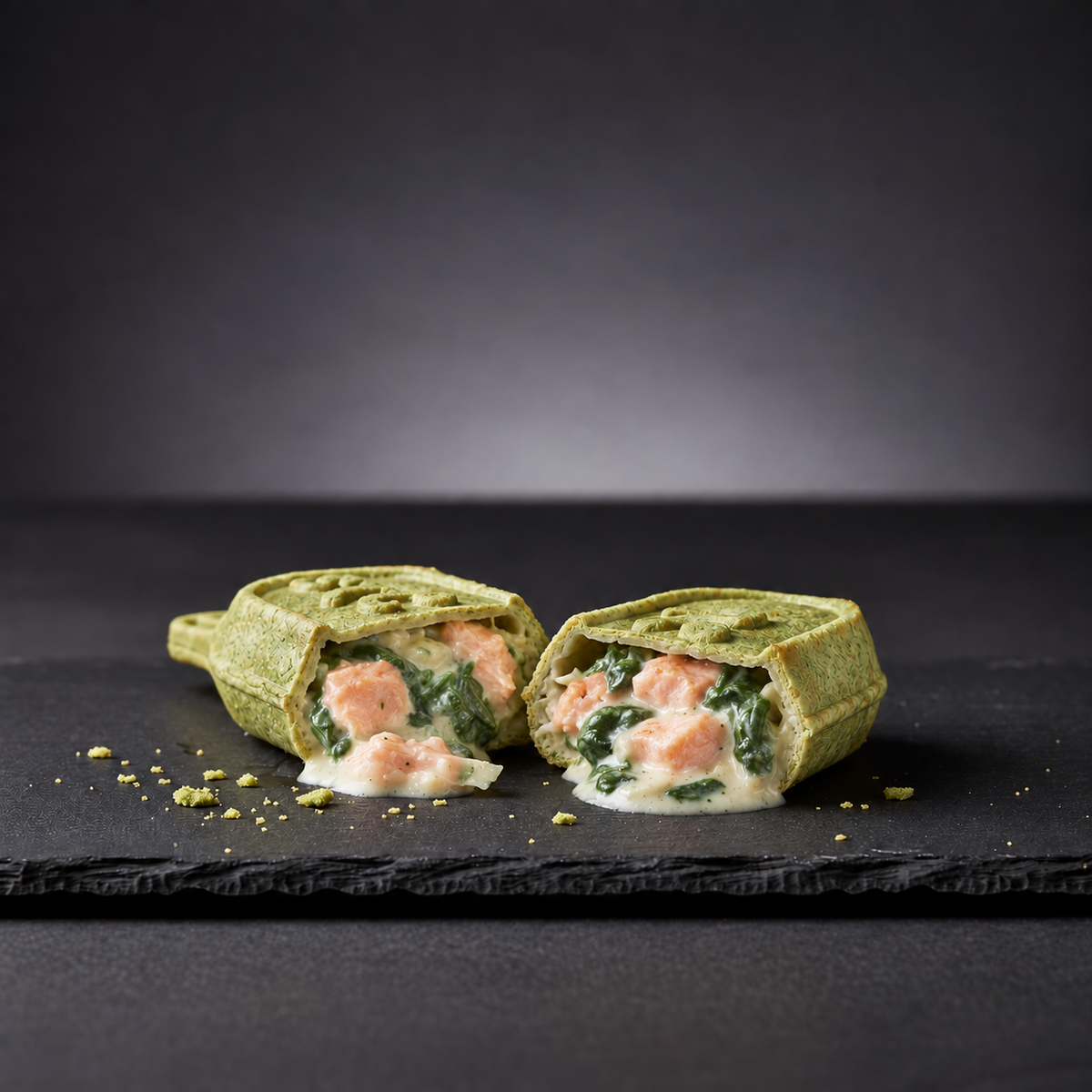 Zalm spinazie